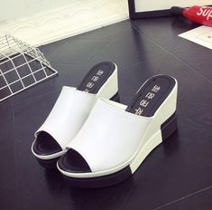 Shipping: Worldwide Express Shipping AvailableDelivery time: 7-15Days Fast ShippingReturns: Fast refund, 100% Money Back Guarantee.Brand Name: WDHKUNShoes Type: SlidesApplicable Place: OutsideUpper Material: PUHeel Height: High (5cm-8cm)Origin: Mainland ChinaSeason: SummerHeel Type: WedgesItem Type: SlippersModel Number: 3456Fashion Element: ShallowDepartment Name: AdultOutsole Material: RubberWith Platforms: YesPlatform Height: 3-5cmStyle: ROMEInsole Material: PUPattern Type: SolidFit: Fits tru Slippers Platform, Flip Flops Women, White Flip Flops, Women Platform Sandals, Basic Heels, Flip Flops Style, Women Slides, Wedges Sandals, Summer Slippers