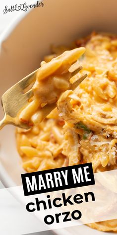 Fall in love with this 30-minute marry me chicken orzo recipe! It's not a big time commitment, and using rotisserie chicken makes it super easy.