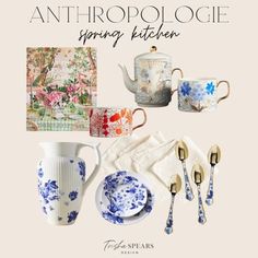 an image of the cover of anthropologie spring kitchen