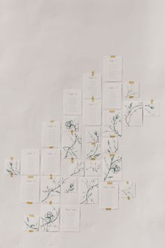 a bunch of cards with flowers on them