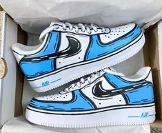 Custom Nike Air Force 1, Custom Nike Air Force, Custom Sneakers Diy, Custom Shoes Diy, Diy Sneakers, Nike Shoes Air Force, Custom Nike Shoes, Air Force 1 Custom