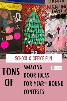 school and office fun tons of door ideas for year round contest