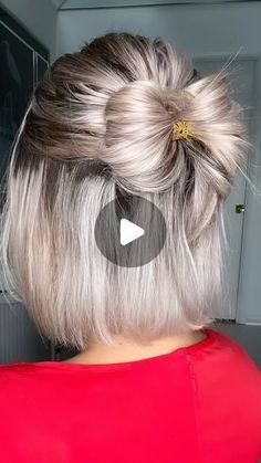 Hairdos For Chin Length Hair, Nurse Short Hair, Half Up Chin Length Hair, Different Ways To Style Shoulder Length Hair, Spunky Short Hairstyles, Christmas Party Updo Short Hair, Bobby Pin Short Hair, Ponytails Hairstyles For Short Hair, Different Hair Styles For Short Hair