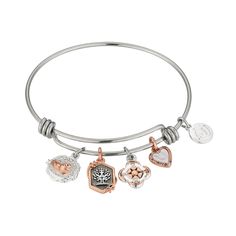 Celebrate the warmth and kindness of grandma, and all she does for your family with this beautiful sterling silver charm bangle bracelet. Celebrate the warmth and kindness of grandma, and all she does for your family with this beautiful sterling silver charm bangle bracelet.  Metal: stainless steel Length: 8 in. Plating: brass Packaging: boxed Finish: polished Additional details: mother of pearl accent, crystal inlay Gemstones may have been treated to enhance their appearance. Special care may b Mother's Day Gift Bangle Jewelry For Mom, Mother's Day Gift Bangle Jewelry, Mother's Day Bangle Gift For Mom, Anniversary Charm Bangle Jewelry, Friendship Charms Jewelry In Rose Gold, Meaningful Everyday Bangle Jewelry, Rose Gold Friendship Charms Jewelry, Rose Gold Sterling Silver Jewelry For Friendship, Spiritual Jewelry For Friendship And Mother's Day