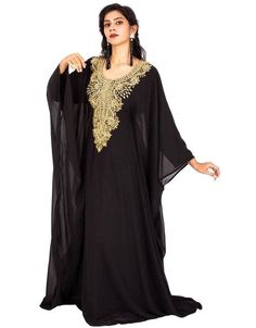 Mashallah! ❤️ Women Party kaftan farasha patterned Black 👗 Order Online latest Embroidered Kaftan which are made up from best quality fabrics with latest styles from our large collections at https://bit.ly/3eafqPe Shop Now : https://bit.ly/3vtB5uX Buy online @ $64 #fulllengthkaftans #kaftandressonlineindia #kaftandressesfromdubai #kaftaneveninggown #kaftanimages #arabicattire #caftan Luxury Black Resham Embroidered Kaftan, Luxury Black Kaftan With Traditional Drape, Luxury Embroidered Black Kaftan, Luxury Black Thobe For Party, Luxury Black Kaftan With Resham Embroidery, Arabic Party, Kaftan Batik, Kaftan Style Dresses, Kids Kaftan