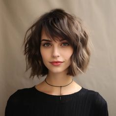 Chin Length Haircuts, Short Shag Hairstyles, Shag Hairstyles, Short Hair With Bangs, Short Bob Hairstyles, Hair Dos, Bobs Haircuts