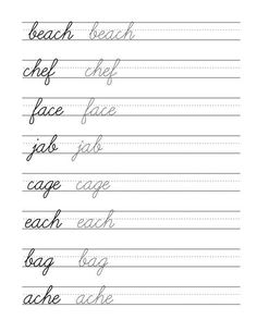 Free Cursive Writing Worksheets - Printable | K5 Learning | Cursive writing worksheets, Handwriting worksheets, Cursive worksheets . #Cursive_Practice_Sheets #Caligrafia_Copperplate #Cursive_Letters_Worksheet #Alphabet_Cursif