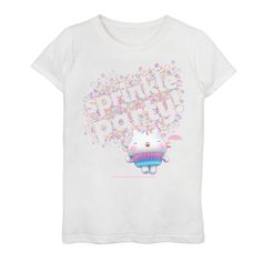 She'll love her look in this Girls 7-16 Gabby's Dollhouse Cakey Cat Sprinkle Party Graphic Tee. She'll love her look in this Girls 7-16 Gabby's Dollhouse Cakey Cat Sprinkle Party Graphic Tee.  Crewneck Short sleeve Graphic on chestFABRIC & CARE Cotton Machine wash Imported Size: X Small. Color: White. Gender: female. Age Group: kids. Gabby Dollhouse, Party Graphic, Sprinkle Party, Cat Birthday Party, Sequin Shirt, 6th Birthday Parties, Cat Birthday, 6th Birthday, Girls Tees