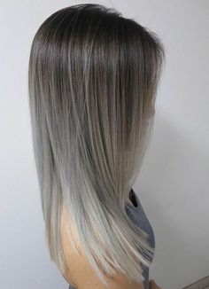 Gray Highlights, Best Ombre Hair, Grey Ombre Hair, Tout Rose, Brown Ombre Hair, Ombre Hair Blonde, Ombré Hair, Trendy Hair Color