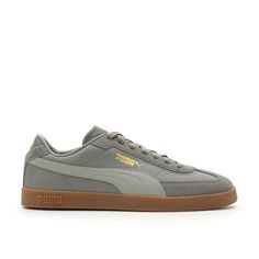 Puma-Club II Era Sneaker - Men's Enjoy a modern take on a retro style. The Club II Era sneaker from Puma features a sporty silhouette, complete with detailed stitching and layered accents. Gray Puma Sneakers For Sports, Gray Sporty Puma Sneakers, Sporty Gray Puma Sneakers, Puma Palermo, Asian Men Fashion, Casual Shoes Men, Mens Club, Puma Sneakers, Puma Shoes