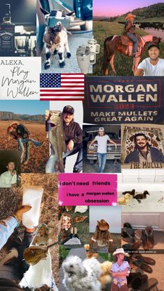 collage of images from morgan wallen's facebook page