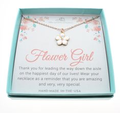 "We are offering a 20% DISCOUNT when you purchase 3 or more products from our store. Please use code 20PERCENTOFF at check out. Flower charm necklace in rose gold toned stainless steel. This necklace is displayed on a card that reads \"Just for you\". ● Measurements: Flower - 6 mm ●Stainless steel cable chain ●Handcrafted in our studio in Brewerton, NY ●Perfect gift for a flower girl ●Materials and Finish: Rose gold toned mixed metal and enamel ●Chains guaranteed for one year ●Gift Box and Ribbo Pink Flower Necklace For Mother's Day Gift, Cute Flower Necklace For A Gift, Cute Flower Shaped Necklace For Gift, Cute Flower Necklace For Gifts, Cute Flower Necklace Gift, Cute Flower Necklace As A Gift, Cute Pink Flower Necklace For Gift, Cute Adjustable Flower Necklace For Gifts, One Year Gift