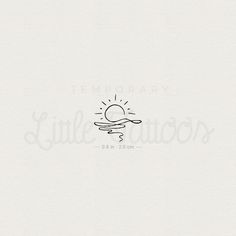 a white background with the words,'temporary little attractions'written in black ink