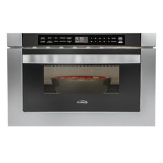 an oven with the door open on a white background