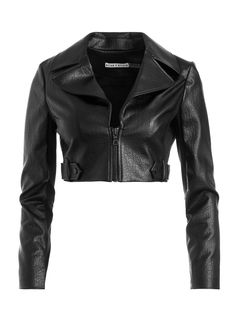 Shop Alice And Olivia's Yardley Vegan Leather Cropped Jacket In Black. See Our Entire Collection Of Leather + Suede. Enjoy Free Shipping And Returns On All Orders At Aliceandolivia.com. Cropped Leather Jacket With Zipper For Work, Chic Fitted Cropped Leather Jacket, Chic Cropped Jacket With Zipper Closure, Cropped Fitted Biker Jacket For Fall, Spring Cropped Leather Jacket For Night Out, Trendy Cropped Jacket With Zipper Closure, Cropped Leather Jacket For Night Out In Spring, Fall Cropped Belted Jacket, Fitted Cropped Jacket With Zipper For Night Out