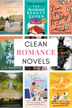 clean romance novels Romance Novels To Read, Christian Romance Novels, Fiction Books Worth Reading, Romance Fiction, Teen Romance Books