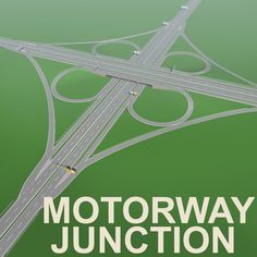 an image of a highway junction with cars on it and the words motorway junction