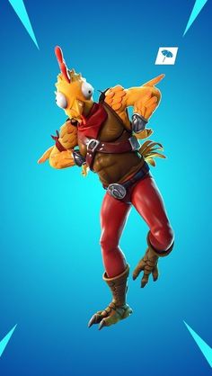 the simpsons character in fortnite is flying through the air with his arms outstretched