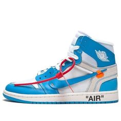 Virgil Abloh team up with Nike deconstructed the Air Jordan 1 High that featured the iconic UNC colour. The Nike x OffWhite Air Jordan 1 series attracts a massive amount of attention and sell out instantly. (AJ1/SNKR/Unisex/High Top/Crossover/Basketball) Air Jordan 1 High Stage Haze, White High-top Sports Sneakers With Logo, White High-top Sneakers For Sports With Logo, White High-top Sneakers With Logo For Sports, Urban White Custom Sneakers With Logo, Urban Custom White Sneakers With Logo, Urban Style Custom White Sneakers With Logo, Custom White High-top Sneakers With Logo Detail, Custom White Sneakers With Logo Detail For Sports