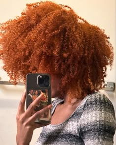 Copper Natural Hair, Ginger Afro, Ginger Hair Dyed, Dyed Curly Hair, Honey Brown Hair, Ginger Hair Color, Men Hair Color, Dye Ideas, Dyed Natural Hair