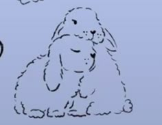 a drawing of a dog sitting in the grass