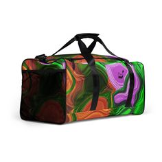 Introducing our Silky BeSculpt Abstract Art Travel Duffel Bag, where elegance meets functionality in the world of travel accessories. Inspired by the luxurious flow of the "Silky" pattern, this duffel bag showcases a harmonious tapestry of colors, creating a visual masterpiece that exudes opulence. Key Features and Benefits: LIMITED EDITION ARTISTRY: The Silky pattern embodies luxury, with the depth of Black, the lush allure of Green, the regal presence of Purple, the enigmatic Dark Green, the w Silky Pattern, Travel Duffel Bag, Eco Tote Bag, Sherpa Throw Blankets, Travel Duffel, Duffel Bag Travel, Art Travel, Duffel Bag, Travel Art