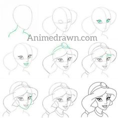 how to draw ariel from the little mermaid step by step drawing instructions for beginners