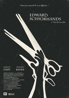 a movie poster for edward scissorhds