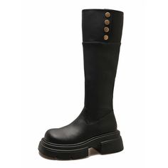 SPECIFICATIONSBrand Name: AmozaeBoot Type: Modern BootsShaft Material: PUOutsole Material: RUBBERUpper Material: PUHign-concerned Chemical: NoneOrigin: Mainland ChinaCN: ZhejiangSeason: WinterInsole Material: FabricHeel Type: Square heelLining Material: microfiberBoot Height: Knee-HighItem Type: BOOTSFashion Element: PlatformDepartment Name: ADULTToe Shape: round toeHeel Height: High (5cm-8cm)With Platforms: YesPlatform Height: 0-3cmStyle: British Styleis_handmade: YesPattern Type: SolidFit: Fit Trendy Platform Knee-high Boots With Round Toe, Trendy Knee-high Platform Boots With Round Toe, Wide Calf Platform Mid-calf Boots With Round Toe, Fall Platform Knee-high Boots With Round Toe, Winter Platform Knee-high Boots With Round Toe, Khaki Round Toe Winter Boots, Platform Knee-high Boots With Round Toe, Knee-high Boots With Platform And Round Toe, Platform Knee-high Boots With Round Toe And Medium Width