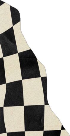 a black and white checkerboard pattern is shown