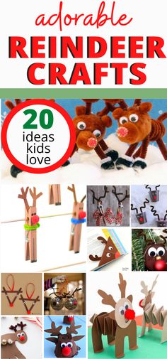 reindeer crafts for kids to make with paper