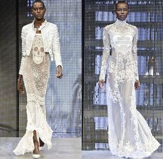 Philipp Plein 2014 Spring Summer Womens Runway Collection - Milan Fashion Week - Cropped Leather Sweatpants Lace Sheer Crochet Jeans Metalli... Crochet Jeans, Leather Sweatpants, Metallic Crochet, Cut Off Shirt, Belly Shirts, Fashion 2014, Denim Jeans Fashion, Poodle Skirt