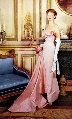 Vintage Haute Couture, Vintage Evening Gowns, Cecil Beaton, Fashion 1950s