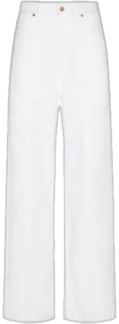 Full Look, Jeans White, Wide Leg Jeans, Valentino Garavani, White Jeans, Classic Style, Fashion Branding, Ready To Wear, Wide Leg