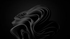 an abstract black background with wavy lines