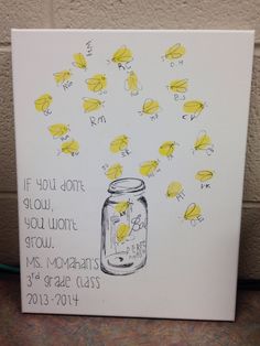 a card with yellow flowers in a mason jar