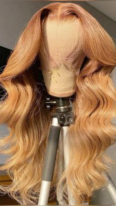 Warm Hair Color, Hd Lace Frontal, Blonde Lace Front Wigs, Brazilian Remy Hair, Dope Hairstyles, Hair Laid, Bleached Hair, Frontal Wig