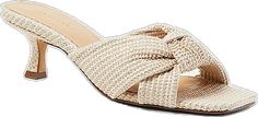 Beige Braided Sandals For Spring, Spring Beige Braided Sandals, Natural Straw Sandals With Wrapped Heel, Beige Straw Sandals With Wrapped Heel, Elegant Beige Straw Sandals, Natural Woven Heels For Beach, Casual Woven Heels For Summer, Casual Woven Heels For Vacation, Woven Natural Heels For Beach