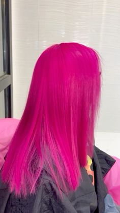 Haircut Trim, Dark Pink Hair, Shade Of Purple, Silk Press Natural Hair, Pink Hair Dye, Hot Pink Hair, Cute Hair Colors