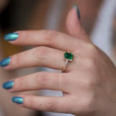 emerald ring emerald solitaire may birthstone ring emerald Kawaii Ring, Emerald Gold Ring, Trinity Knot Ring, Food Rings, Black Diamond Bands, May Birthstone Rings, Ring Emerald, May Birthstone, Emerald Engagement