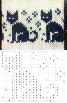 an image of a knitted sweater with elephants on it and the knitting pattern below