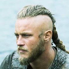 Ragnar Lothbrok Haircut, Viking Haircut, Viking Hairstyles, Braided Man Bun, Viking Braids, Alexander Ludwig, Ryan Guzman, Viking Hair, Taylor Kitsch