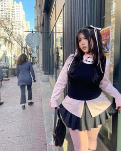 Concert Fit Plus Size, Pink Edgy Outfits, Plus Size Harajuku, Kawaii Plus Size Outfits, Chubby Y2k Outfits, Preppy Outfits Plus Size, Plus Size Kawaii Outfits, Plus Size Coquette Outfits