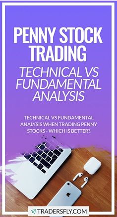 an advertisement for the penny stock trading technical and financial anals, which is being displayed on