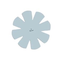 a white flower shaped object on a white background