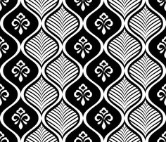 an abstract black and white pattern