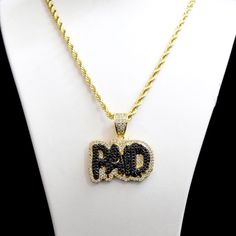 The Pendant Displays Luxurious Quality Iced Out With High Quality Lab Diamonds Despite The Affordable Price And Is Firmly Constructedpendant Size - 1.5 Inchnecklace Size - 30 Inch Length Why Shop With Us? We Provide Premium Quality Hip-Hop Jewelry. Our Products Can’t Be Compared With Other Jewelers. We Are Direct Jewelry Importers. 100% Client Satisfaction Guaranteed. Best Quality You Will Find Anywhere Guaranteed Retail Price - $309.99our Price - $59 Black Personalized Pendant Necklaces, Personalized Black Pendant Necklaces, Black Pendant Jewelry With Rope Chain, Black Jewelry With Gold Chain For Gift, Black Rope Chain Necklace For Gift, Client Satisfaction, Charm Chain, Black Lab, Mens Accessories Jewelry