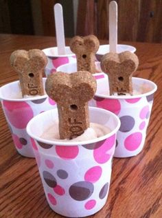 small cups filled with marshmallows shaped like bears