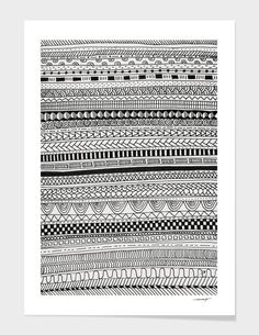 a black and white print with lines on it