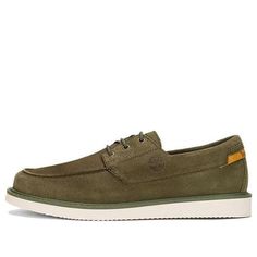 Timberland Newmarket II Boat Shoes 'Lichen Green' A5RDC Stylish Sneakers, Boat Shoes, Perfect Pair, Green